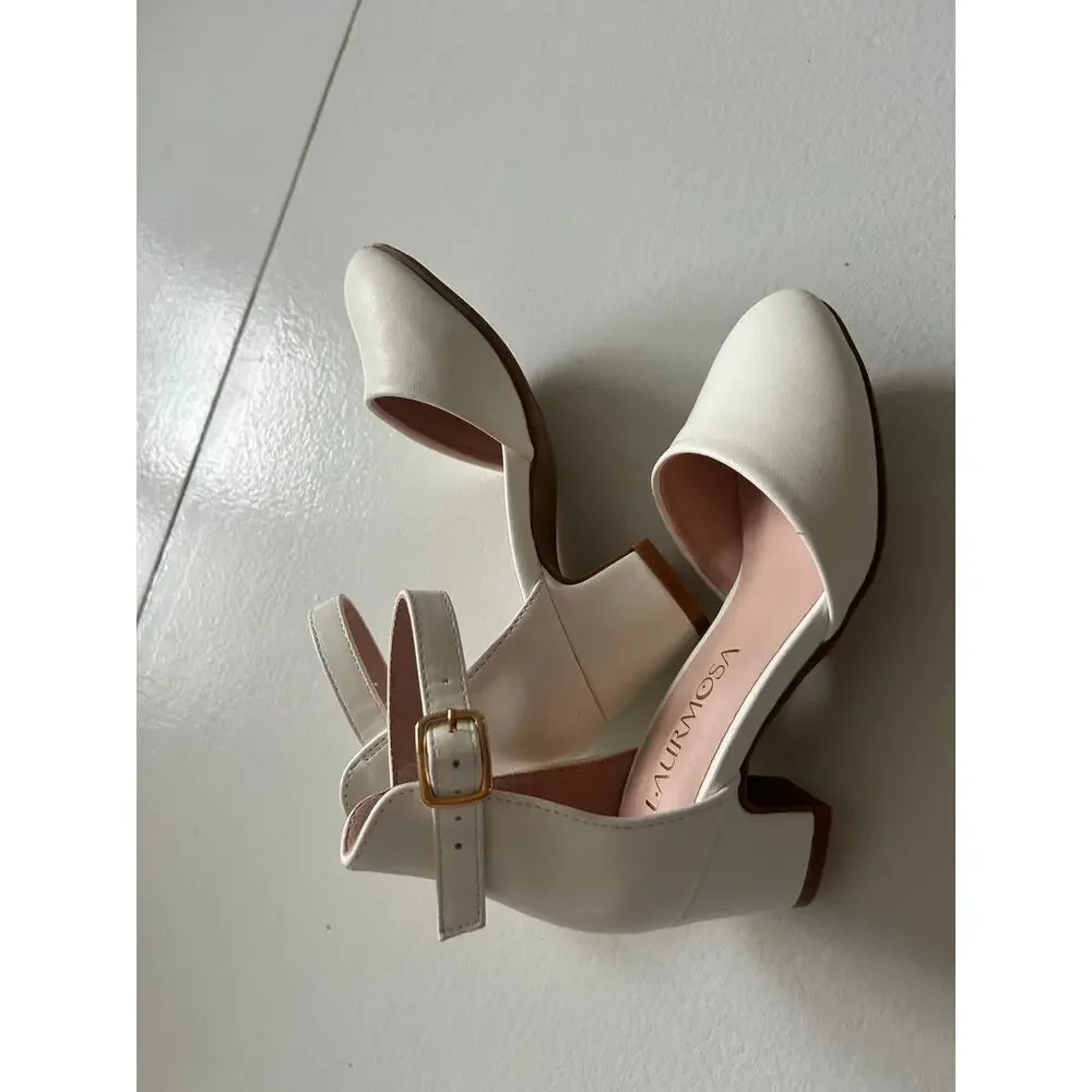 Laurmosa girls clothes, toed white dress shoe size 11